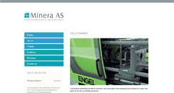 Desktop Screenshot of minera.no